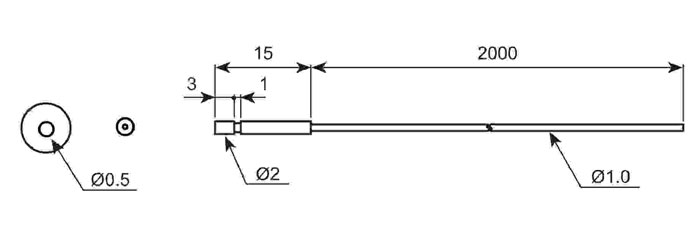 ابعاد کابل فیبر نوری آتونیکس