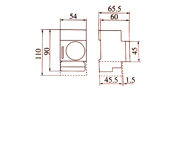 ابعاد تایمر مدل PFTS-30M پارس فانال