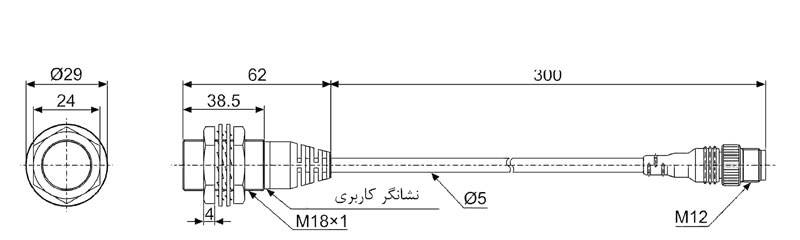 سنسور مجاورتی القایی آتونیکس PRDW