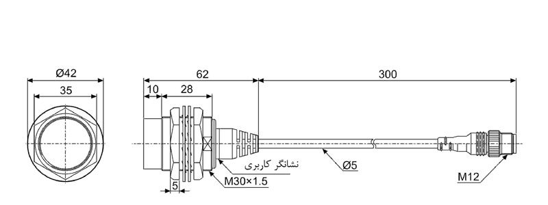 سنسور مجاورتی القایی آتونیکس PRDW