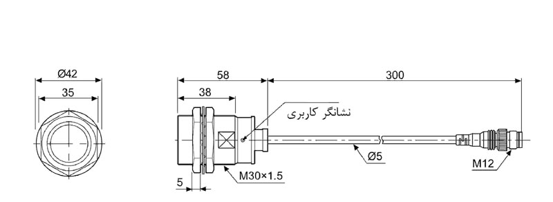 سنسور مجاورتی القایی آتونیکس PRW