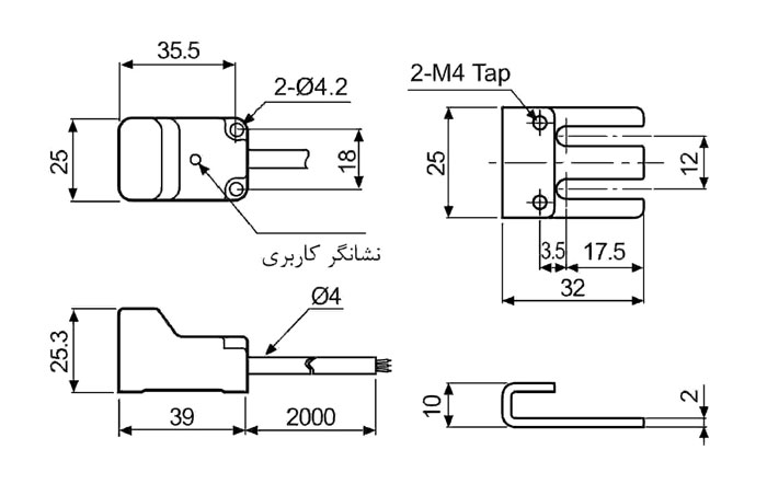 سنسور القایی مستطیلی آتونیکس PS/PSN