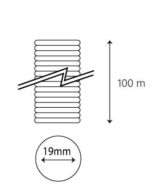 ابعاد لوله خرطومی نسوز W&E