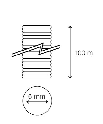 ابعاد لوله خرطومی نسوز W&E