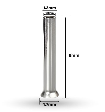 ابعاد سرسیم وایر شو بدون روکش W&E