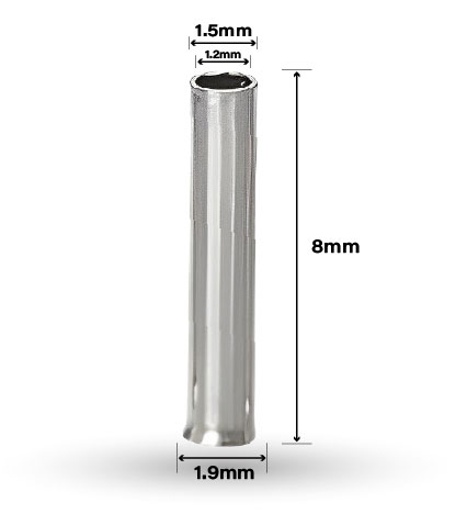 ابعاد سرسیم وایر شو بدون روکش W&E