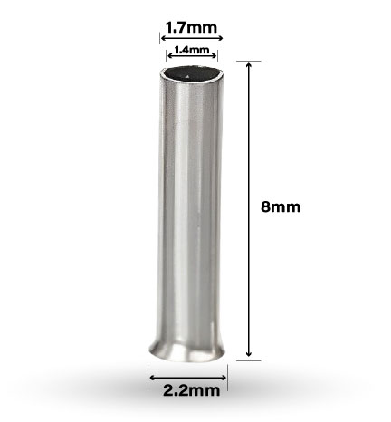 ابعاد سرسیم وایر شو بدون روکش W&E