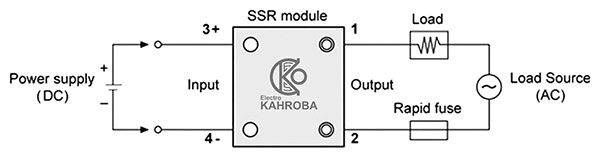 مدار داخلی رله ssr