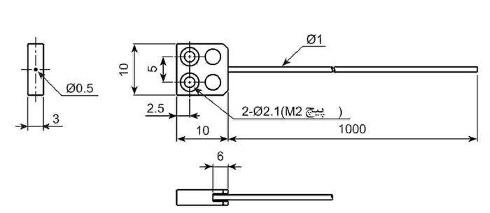 ابعاد کابل فیبر نوری آتونیکس