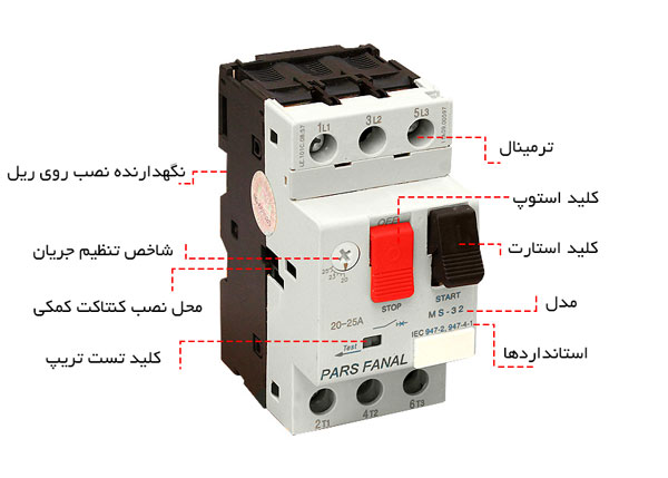 کلید حرارتی پارس فانال