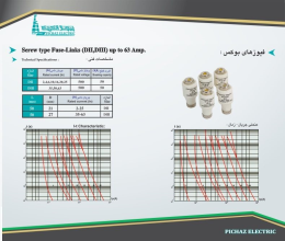 بروشور فیوز فشنگی پیچاز الکتریک