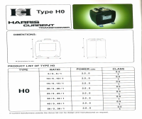 بروشور ترانس جریان H0 هریس