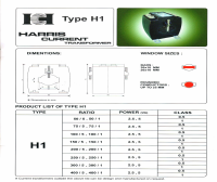 بروشور ترانس جریان H1 هریس