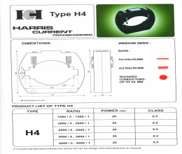 بروشور ترانس جریان H4 هریس