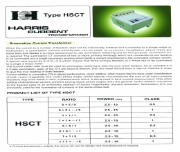 بروشور ترانس جریان HSCT هریس
