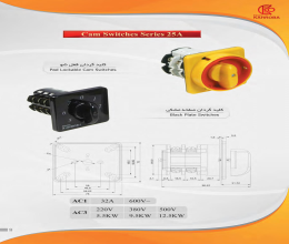 بروشور کلید گردان 25A کهربا