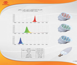 بروشور لامپ های رنگی کهربا