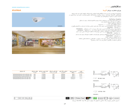 بروشور چراغ دانلایت توکار الینا مازی نور