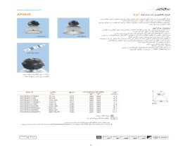 بروشور چراغ ضد نم و غبار آپولو مازی نور