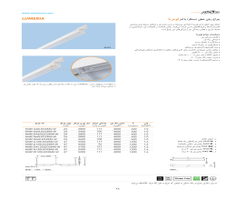 کاتالوگ چراغ ریلی خطی سه فاز با لنز لومریا مازی نور