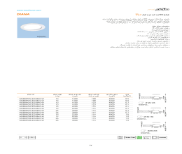 کاتالوگ چراغ ضد نم و غبار دیانا مازی نور