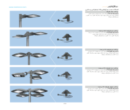 کاتالوگ اتصالات نصب چراغ های وگا، اپتیلوکس و ساترن مازی نور