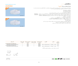 کاتالوگ چراغ اضطراری روکار آرورا