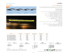 کاتالوگ چراغ پروژکتوری پلاریس