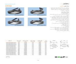 کاتالوگ چراغ تونلی ساترن