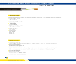 بروشور کابل کنترل مفتولی و نیمه افشان رسانا کابل