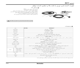 بروشور سنسور فیبر نوری آتونیکس سری BF3