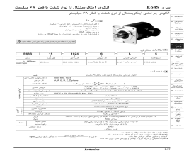 بروشور انکودر چرخشی آتونیکس سری E68S