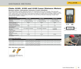 کاتالوگ متر لیزری فلوک مدل 424D-419D-414D