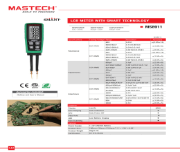 کاتالوگ LCR متر مستک