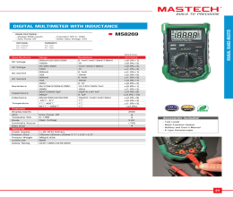 کاتالوگ مولتی متر دیجیتال MS8269 مستک