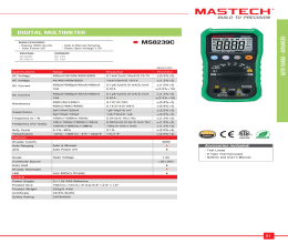 کاتالوگ مولتی متر دیجیتال MS8239C مستک