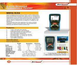 کاتالوگ تستر مقاومت زمین مارمونیکس MEG-526