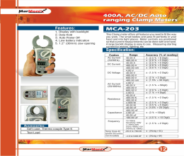 بروشور کلمپ متر Ac-Dc مارمونیکس MCA-203