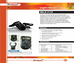 بروشور نور سنج و لوکس متر مارمونیکس MLX-713