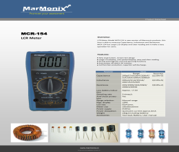 بروشور LCR متر MARMONIX-MCR 154 مارمونیکس