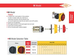 بروشور کلید گردان مدل IK سری G توان ره صنعت