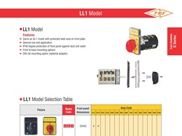 بروشور کلید گردان مدل LL1 سری G توان ره صنعت