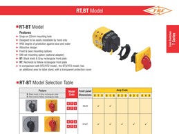 بروشور کلید گردان مدل RT-BT سری T توان ره صنعت