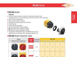 بروشور کلید گردان مدل RQ-BQ سری T توان ره صنعت