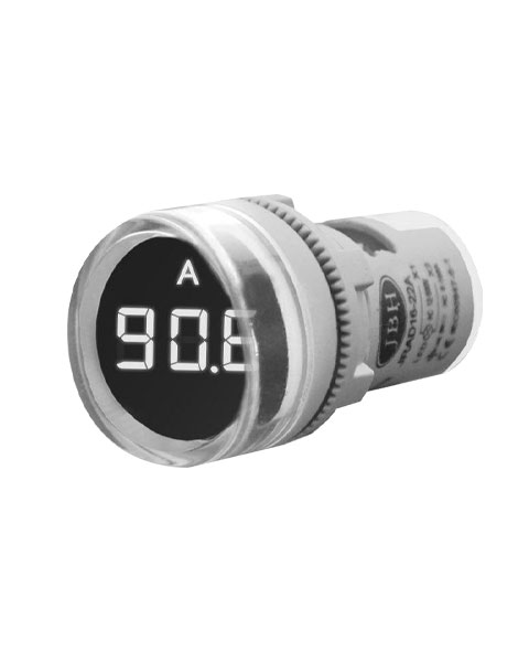 چراغ سیگنال آمپرمتر AC گرد 0A-100A قطر22 JBH (با CT)