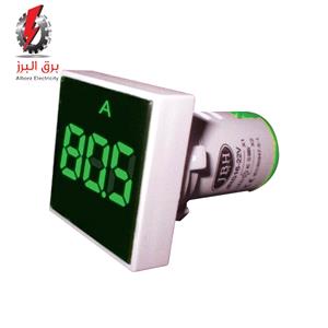 چراغ سیگنال آمپرمتر AC مربع 0A-100A قطر22 JBH (با CT)