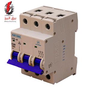 کلید مینیاتوری سه پل (6KA) 20A پارس فانال