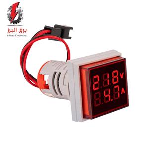 چراغ سیگنال ترکیبی ولت آمپرمتر مربع AC قطر 22 شیوا امواج