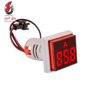 چراغ سیگنال آمپرمتر AC مربع 0A-100A قطر22 شیوا امواج (با CT)