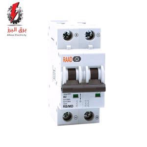 کلید مینیاتوری دو پل DC 50A رعد الکتریک (10KA)